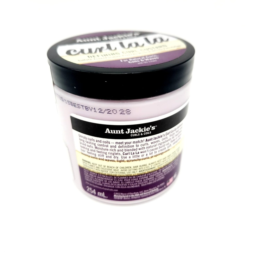 Aunt Jackie's Curl La La Curl Custard 9oz Moisturizing Anti-Frizz Cream - Picture 4 of 6